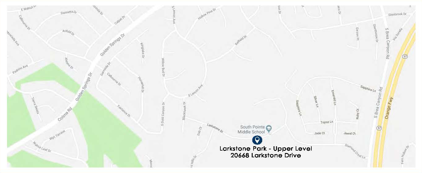 This is the exact location of Larkstone Park in Diamond Bar, CA.